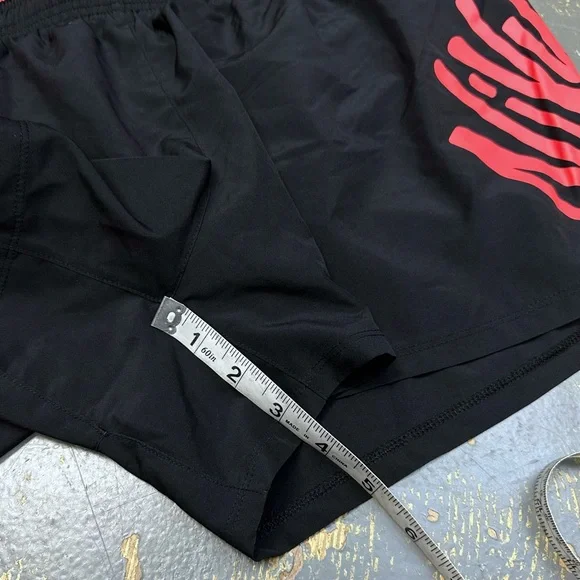 Nike 3” Running Fitness Shorts AJ9141-010 Black Infrared Large Women’s Work Out - Picture 10 of 12